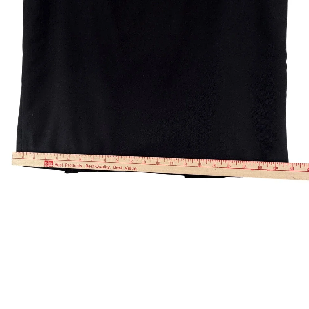 Pendleton Petite 100% Virgin Wool Pencil Skirt Womens 10P Black Vintage USA